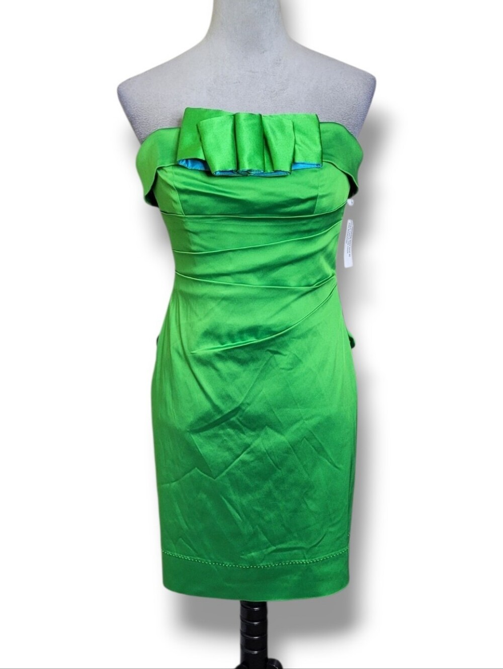 NWT Phoebe Couture Silk Strapless Mini Dress 6